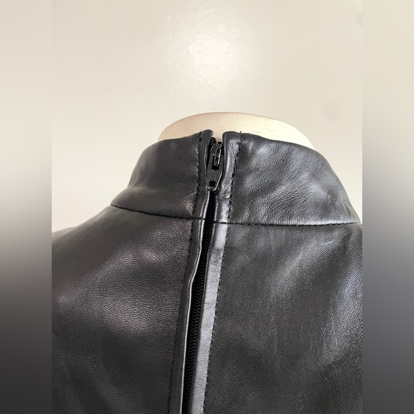 Mario Vittorio for Neiman Marcus Leather Top Quarter Sleeve Size 8 - Picture 9 of 12